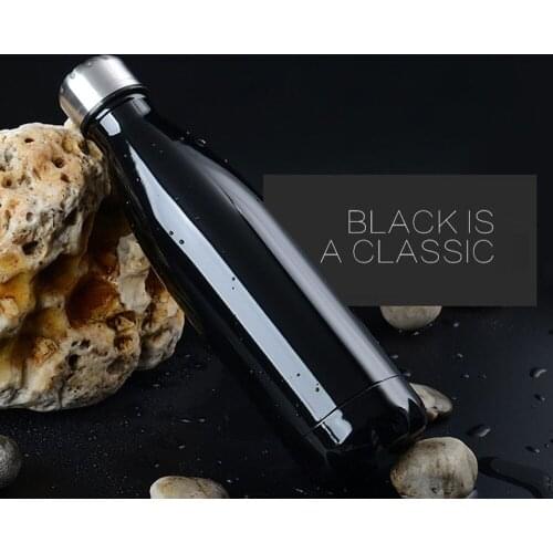 350/500/750/1000ML Portable Sport Vacuum Thermos Double-Wall Creative BPA Free Stainless Steel Water Bottle Personalized Custom