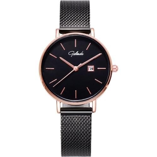 Womens watch waterproof new montre femme 2021 ultra thin fashion reojes para mujer womens mesh belt luxury wristwatch reoj muj