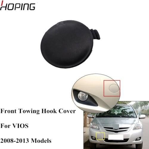 Hoping Auto Front Bumper Towing Hook Cover Case For TOYOTA VIOS 2008 2009 2010 2011 2012 2013 Front Bumper Cover Cap Base Color