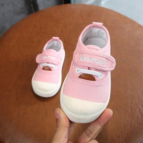 Children girls canvas shoes autumn/spring kids boys cloth shoes boys casual sneakers kindergarten baby shoes breathable