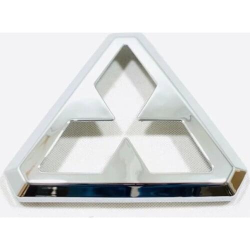 For Mitsubishi ASX 2019 2020 Car Front Grill Centre Logo Frame Central Panel Sequin Cover Trims Sticker Car-Styling Accessories