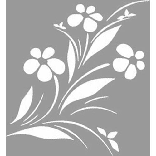 Elegant Flowers Stencil Design, Painting Template 30x30 Cm, Walls, Tiles, furniture For Easy and Practical Pattern Application