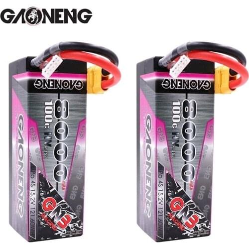 GAONENG GNB 15.2V 8000mAh 100C PLUS LiPo Battery For Remote Control Car Racing Spare Parts With Shell Upgrade LiHV 4S Battery