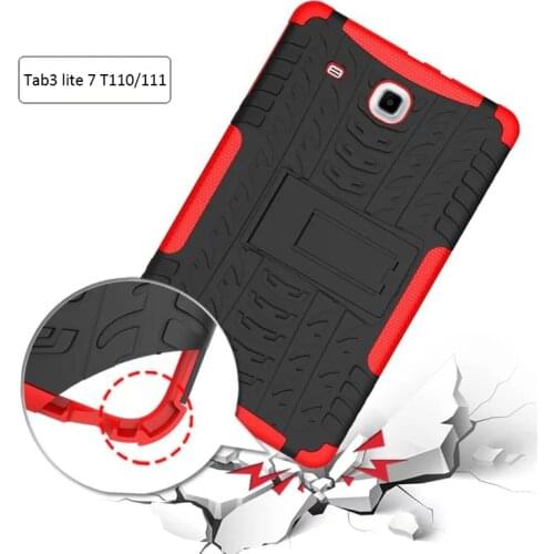 Hybrid Armor Kickstand Silicone Cover for Samsung Galaxy Tab 3 Lite 7.0 T110 Case Cover For Samsung Galaxy Tab 3 Lite 7.0 T110
