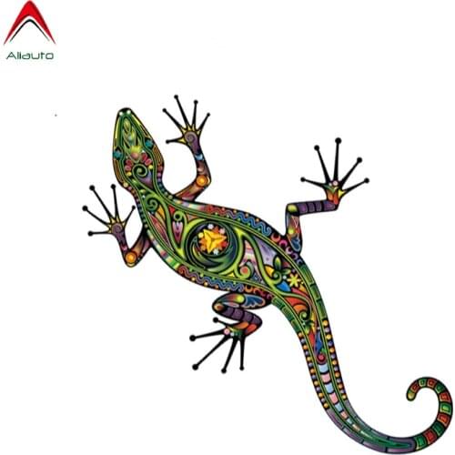 Aliauto Cretive Car Sticker Fashion Tattoo Gecko Vinyl Decal for Auto Motorcycles Laptop Decoration Cover Scratches,14cm*14cm