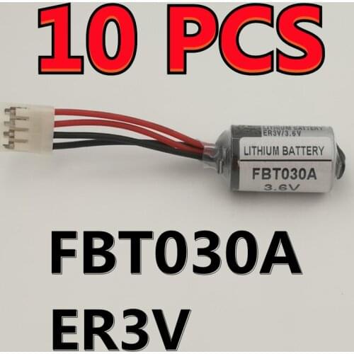 NEW DATE) 10PCS HOT Original Lithium Battery For FUJI NB2 FBT030A 3.6V PLC Batteries ER3V