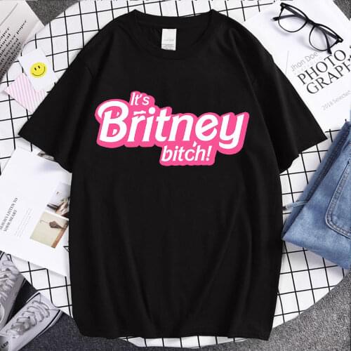 2021 New Tops Fashion Britney Spears Its Britney,Bitch T-shirt Oversized T Shirt Cool Summer T-shirt Cotton Casual Tee Top 2021