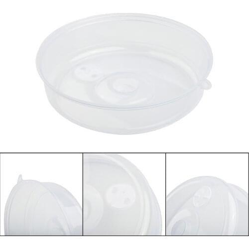 Microwave Oven Food Plate Covers Transparent Ventilated Oil-Proof Plate Lid With Steam Vents Sealing Heat Resistant Lid Dropship