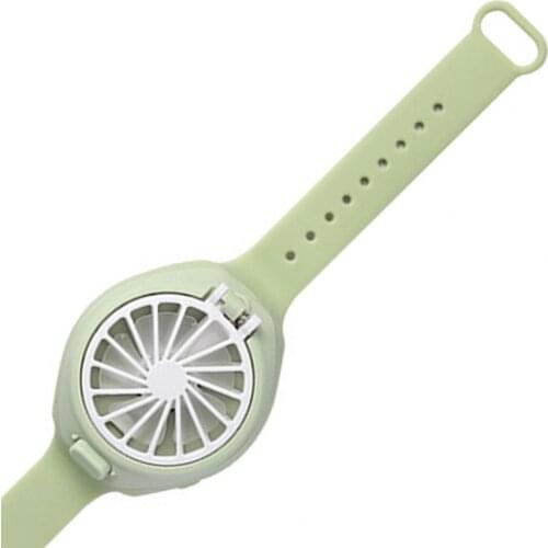 Summer Wearable Watch Fan Mini USB Rechargeable 3 Mode Cooling Fan Travelling Outdoor Lazy Personal Fan Air Cooler Ventilador