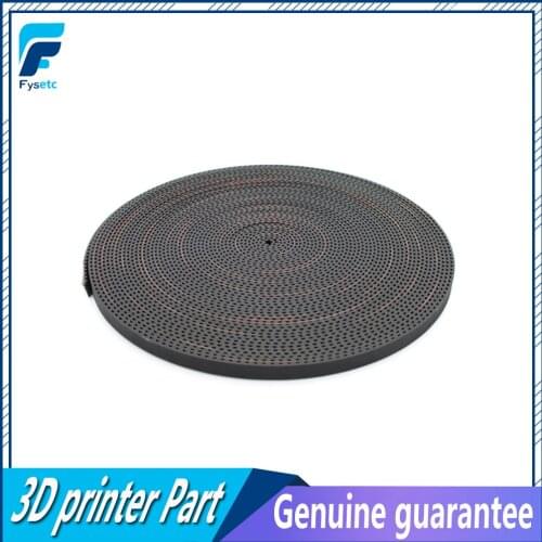 50M/lot PU with Steel Core GT2 Belt Black Color 2GT Timing Belt 6mm Width 50M a Pack for 3d printer Free Shipping