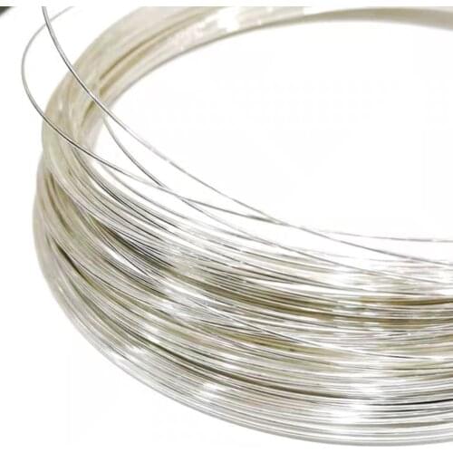 0.1mm 0.2mm 0.3mm 0.4mm 0.5mm silver wire round solid 999 sterling silver wiring jewelry DIY Making, beading wire accessories