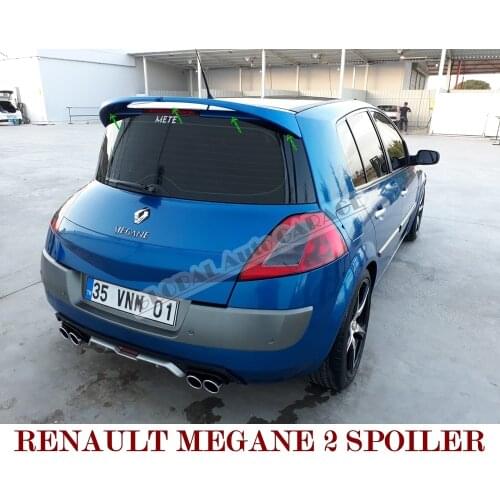For Renault Megane 2 Hatchback Spoiler 2002-2008 Auto Universal Spoilers Car Antenna Car Styling Diffüser Flaps Splitter Sport