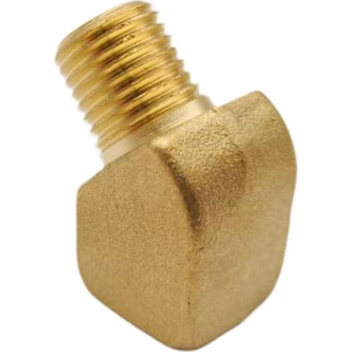 Solid Brass Street Pipe 45 Degree Elbow Thread 1/4'' Male NPT Fuel Water