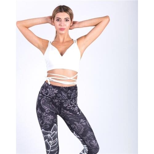 3D Digital Print Leggings Women Lotus Flower Trousers Fitness Legging Elastic High Waist Leggings Workout Activewear