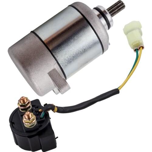 12V Starter + Relay Solenoid for Honda Sportrax TRX250EX TRX250X TRX250 Recon
