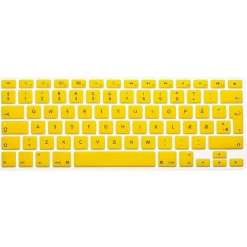 2015 (500pcs) Multicolor Non-slip Silicone Keyboard Cover Sticker for Macbook 12 inches (EU Version, Denmark) MEAFO