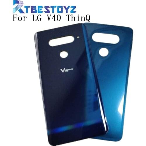 6.2 inches For LG V40 ThinQ Back Battery Cover Rear Door Panel Glass Housing Case+Adhesive sticker