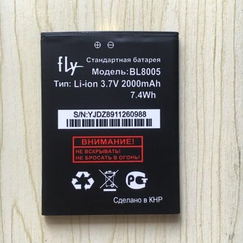 2000mAh battery for Fly IQ4512 Quad EVO Chic 4 BL8005 mobile phone Batteries + track code