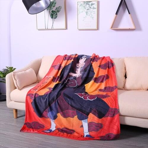Anime Cartoon Custom Blanket Flannel for Sofa Blankets Yoga Office Car Cozy All Season