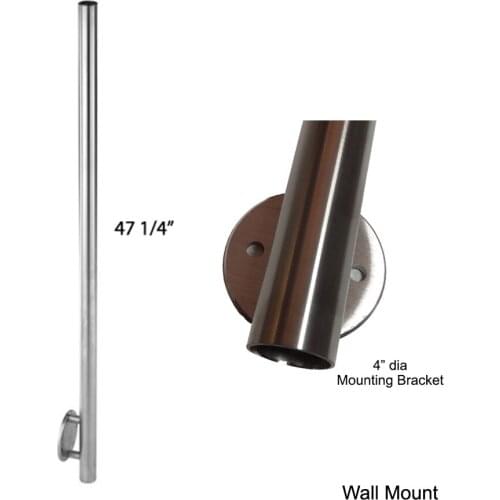 Freeshipping SUS 304# 47"(1200mm) Wall/Side Mount Newel Post