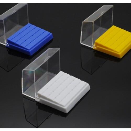 Dental Lab Plastic 24 Holes Bur Holder Block Case / 24 Pcs FG 1.6mm For Dentistry Supplies