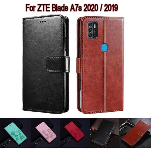 Cover For ZTE Blade A7s 2020 2019 Case Phone Protective Shell Funda Case For ZTE A7s Flip Wallet Leather Book Hoesje Coque Capas