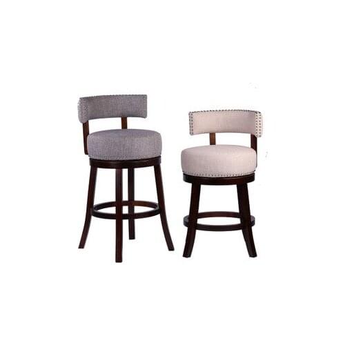 American button-down creative bar chair, bar chair, Industrial Cafe, Hotel high chair, round-backed high chair