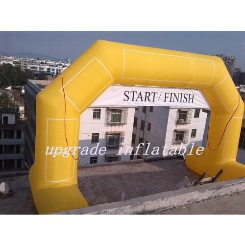 Hunge unquine design custom made decoration inflatable start/finish line arch with removable banners standing freely