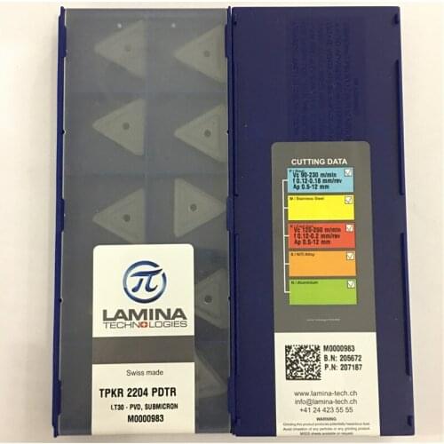 TPKR2204PDTR LT30 100% Original LAMINA carbide insert with the best quality 10pcs/lot free shipping