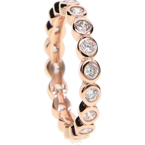 925 sterling silver 3 color round circle bezel cz Classic finger ring design girl women lady female gorgeous ring jewelry