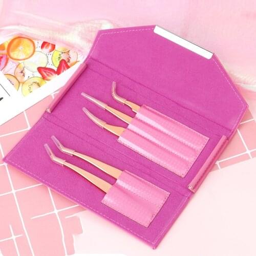 Leather Storage for Tweezers Professional Eyelash Extension Tools Bag Protect Case for Eyebrow Scissors Brushes
