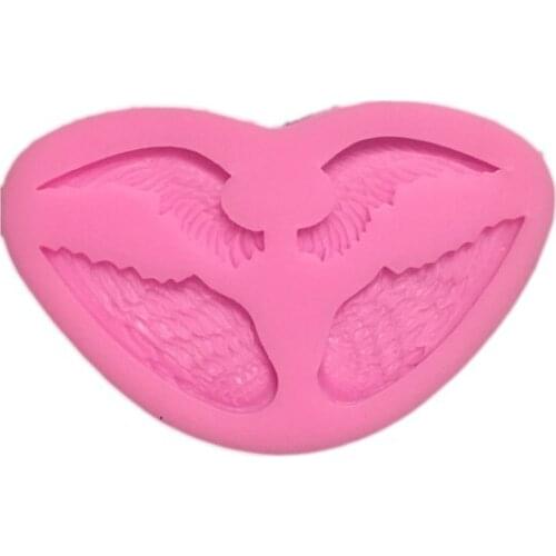 Angel Wings Set Silicone Mold Sugarcraft Fondant Chocolate Candy Gumpaste Mold Cupcake Topper Cookie Baking Cake Decorating Tool