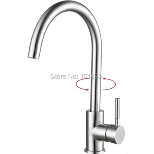 L16723 Luxury 304 Stainless Steel Kitchen Sink Faucet