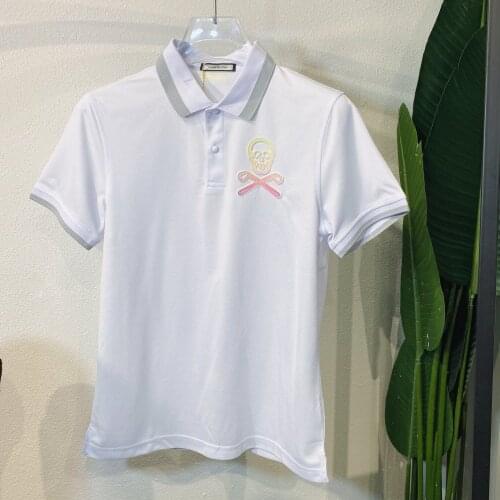 Summer 2021 New Mark Lona Mens Golf Short Sleeves Quick-Dry Sports Polo-Shirt
