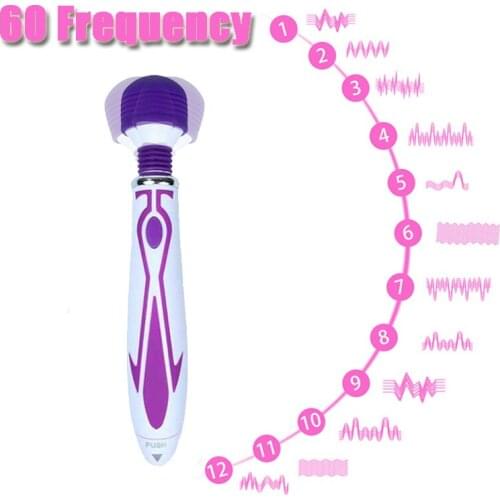 Wand Vibrators AV Massager 60 Speed Vibration Bullet Clitoris Stimulators Body Massager Av Stick Sex Products Sex Toys