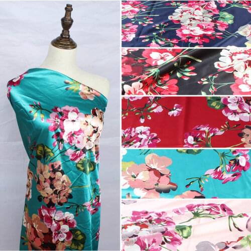 Micro Elastic Satin Fabric Crepe Charmeuse Soft Bridal Dress Summer Clothes Material - 1 Yard