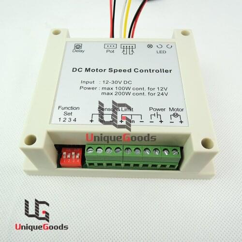 12V 24V 30V Multifunctional DC Motor Controller Switch Automatic Reversal DC motor Control for SCM PLC and other upper control