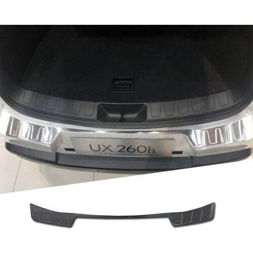 Stainless Steel Rear Guard Scuff Sill Rearguard Cover Trim For Lexus UX UX200 UX250h UX260h 2019 2020 Car Accessories