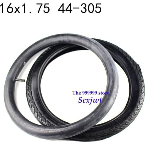 2019 new good quality 16x1.75(44-305) inner and outer tyre fits many e-Bike and gas electric scooters