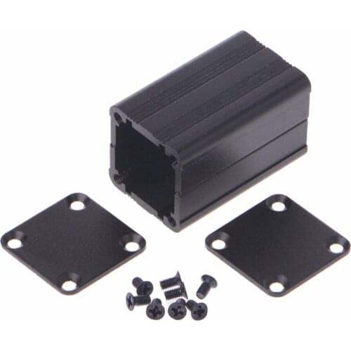 New DIY Extruded Electronic Project Aluminum Enclosure Case Black 40x25x25mm Junction Box