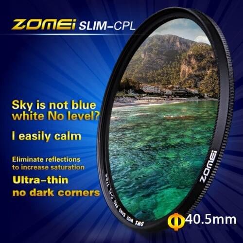 Original Zomei 40.5mm Ultra Slim Optical CPL Circular Professional Polarizing Polarizer Filter for Canon Nikon Sony Pentax lens