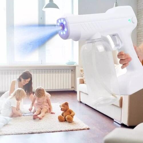 800 ML Blue Light Nano Disinfection Steam Spray Gun Distance Electric Sanitizer Sprayer Atomizing Fogger Disinfection Sprayer