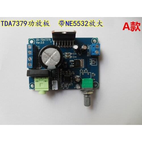 TDA7379 Power Amplifier Board with NE5532 Amplified AC/DC High Power 38WX2