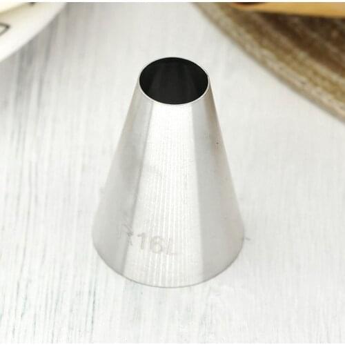 #R16L Large Size Piping Nozzle Round Shape Cream Pasting Icing Tips For DIY Cookies Meringue Macaroon Cake Decorating