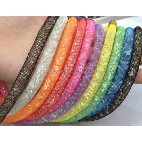 Xmas Gift women necklace high quality crystal beads with net chain necklace magnetic necklace