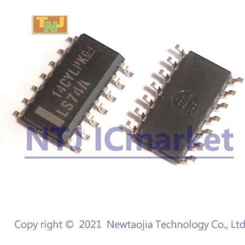 10 PCS SN74LS74ADR SOP-14 LS74A SN74LS74AD Dual d-type positive-edge-triggered flip-flops with preset and clear 14-SOIC Chip IC