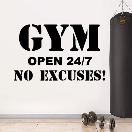 Modern gym Home Decor Modern Acrylic Decoration For Living Room Vinyl Mural Bedroom Wall Art Decal naklejki na sciane