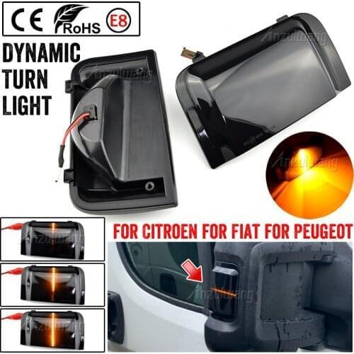 LED Turn Signal Light For Peugeot Boxer Fiat Ducato Citroen Jumper Car Side Rearview Mirror Dynamic Blinker Sequential Indicator