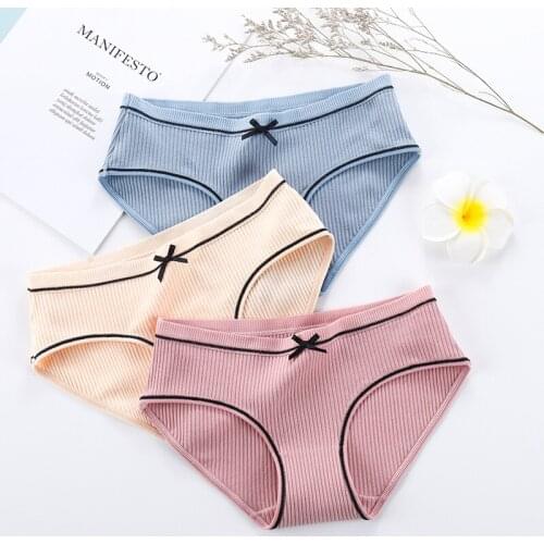 Panties For Women New 2018 Solid Color Cotton Underwear Ladies Sexy Lingerie Women Casual Underpants Female Briefs Girl Panty
