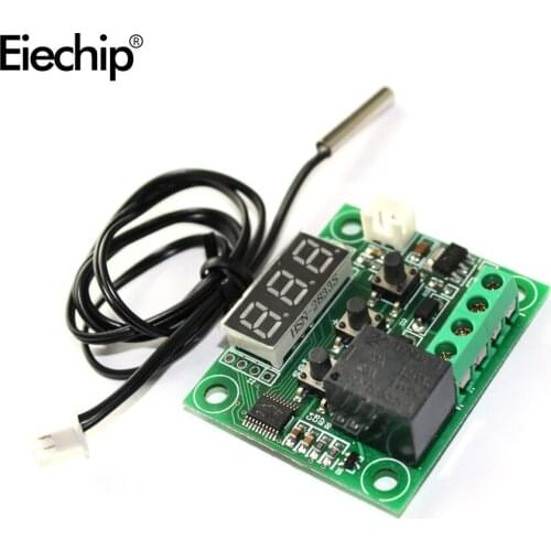 W1209 Digital LED DC 12V + NTC Sensor heat cool temp thermostat temperature switch Module On/Off Controller electronic Board DIY